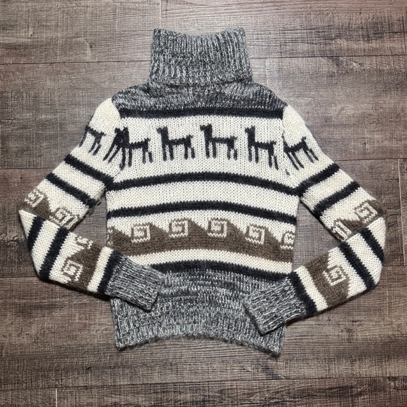 Joseph Roll Neck Peruvian jacquard Sweater
